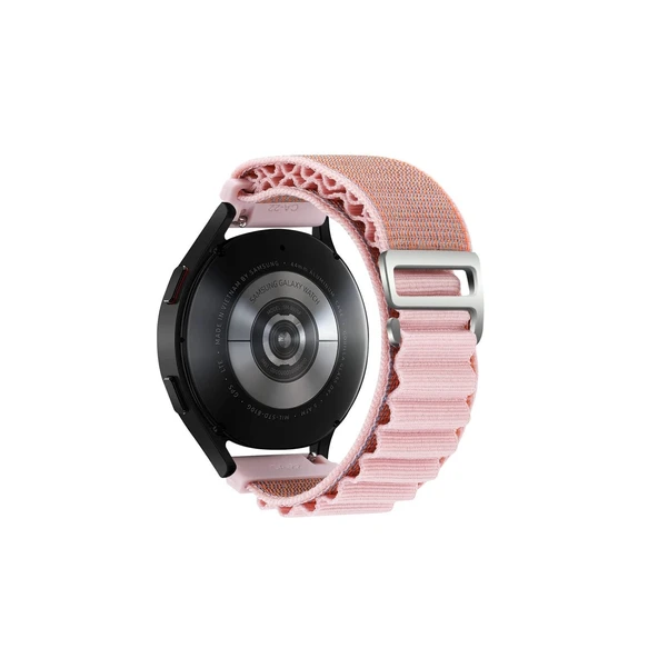 Watch 22mm Kr410 Kumaş Kordon - Pembe - Resim 2