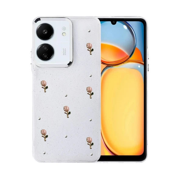 Xiaomi Redmi 13c Fiyonk Desenli Kapak - Desen 6 ürün görseli 1