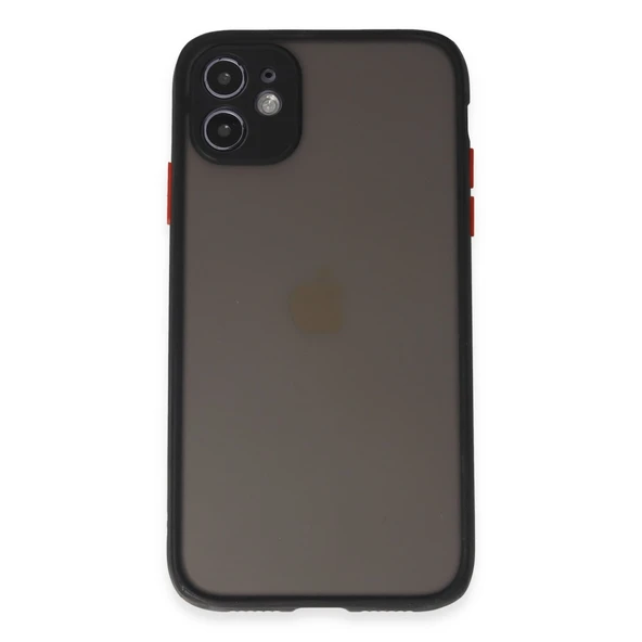 Apple İphone 11 Kılıf Montreal Silikon Kapak - Siyah ürün görseli 1