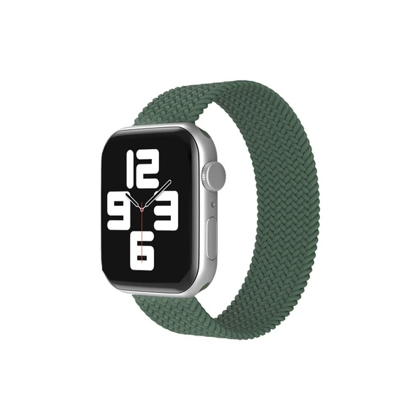 Apple Watch 38mm Ayarlı Solo Silikon Kordon - Haki Yeşil ürün görseli 1
