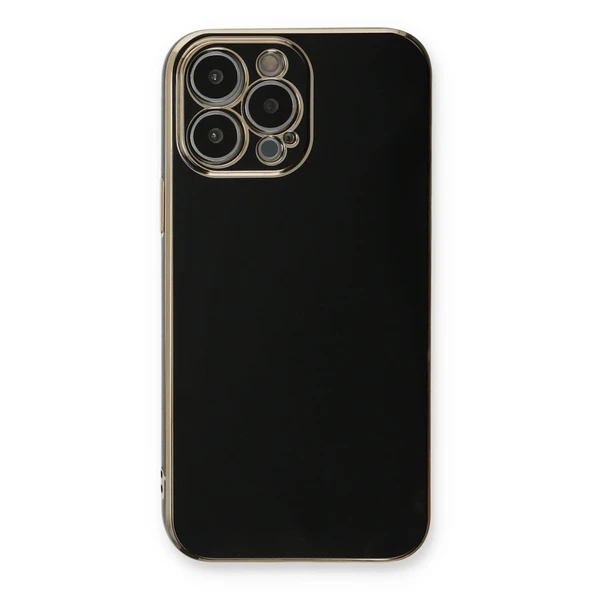 Apple İphone 13 Pro Max Kılıf Volet Silikon - Siyah - Resim 2
