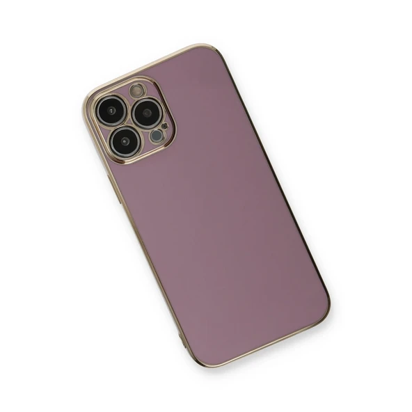 Apple İphone 13 Pro Kılıf Volet Silikon - Mor - Resim 3