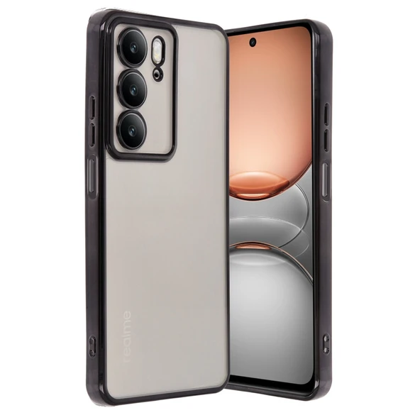 Realme C75 4g Kılıf Razer Lensli Silikon - Siyah ürün görseli 1