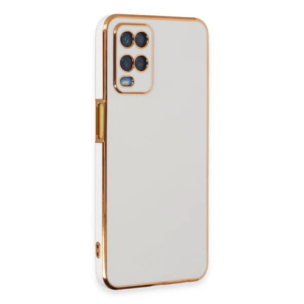 Oppo A54 4g Kılıf Volet Silikon - Beyaz ürün görseli 1