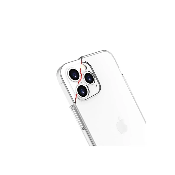 Apple İphone 13 Pro Kılıf Lüx Şeffaf Silikon - Resim 3