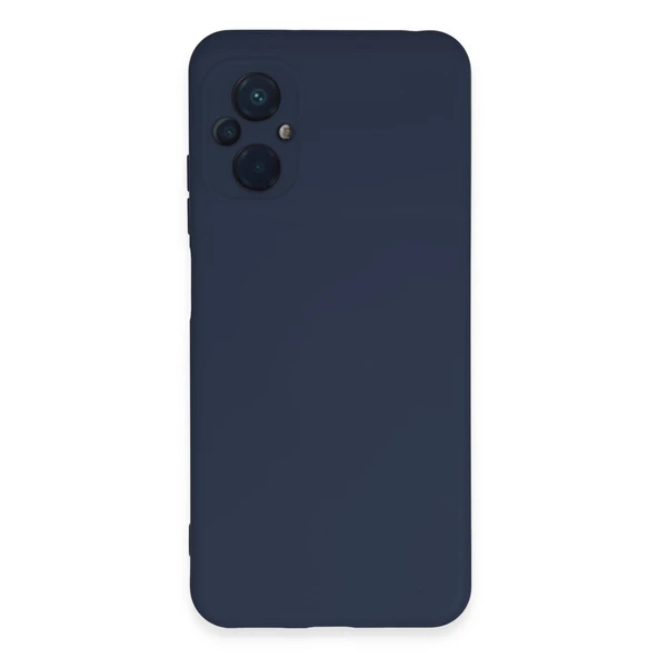 Xiaomi Poco M5 Kılıf Nano İçi Kadife Silikon - Lacivert ürün görseli 1
