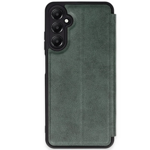 Samsung Galaxy A26 Kılıf Flip Cover - Koyu Yeşil ürün görseli 1