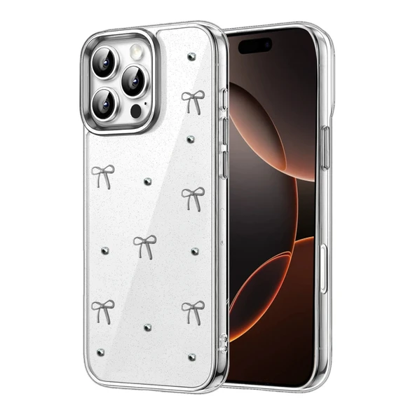 Apple İphone 16 Pro Max Fiyonk Desenli Kapak - Desen 5 ürün görseli 1
