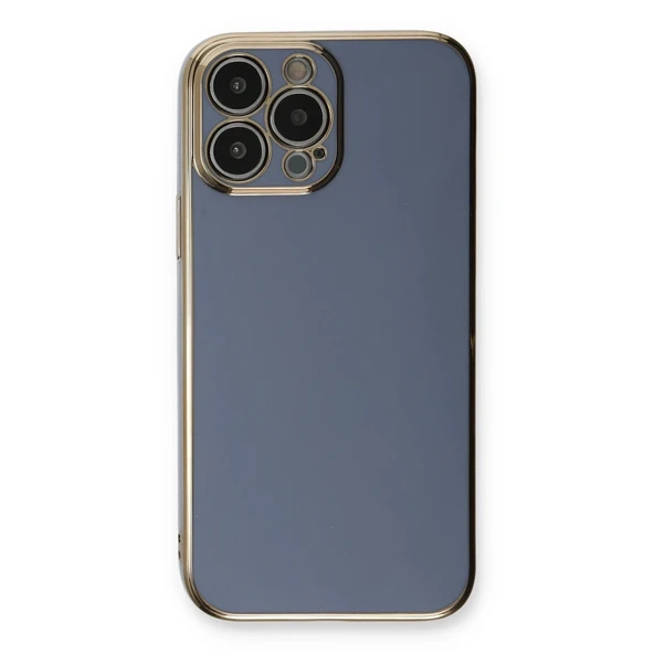 Apple İphone 13 Pro Kılıf Volet Silikon - Mavi - Resim 2