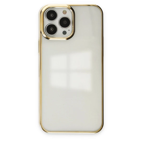 Apple İphone 13 Pro Max Kılıf Element Silikon - Gold ürün görseli 1