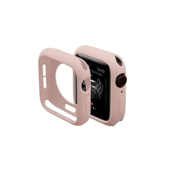 Apple Watch 42mm Silikon Alt Kasa - Pudra ürün görseli 1