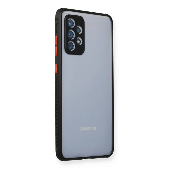 Samsung Galaxy A72 Kılıf Miami Şeffaf Silikon - Siyah ürün görseli 1
