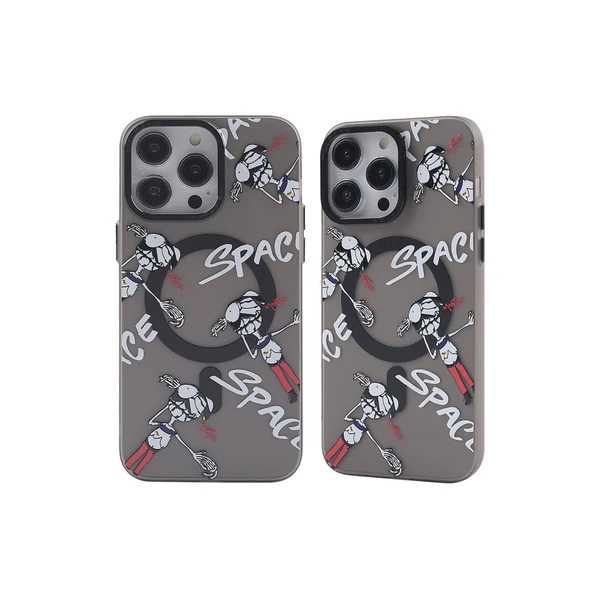 Apple İphone 13 Pro Kılıf Apollo Magneticsafe Desenli Kapak - Apollo Siyah - 3 ürün görseli 1