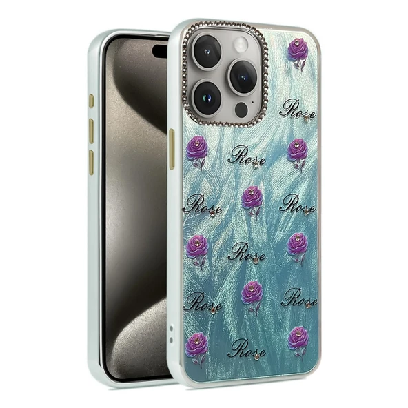 Apple İphone 15 Pro Max Kılıf Blade Aynalı Desenli Kapak - Desen 9 ürün görseli 1