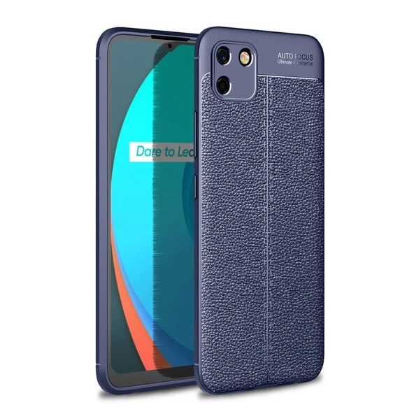 Realme C11 2021 Kılıf Auto Focus Kapak - Lacivert ürün görseli 1