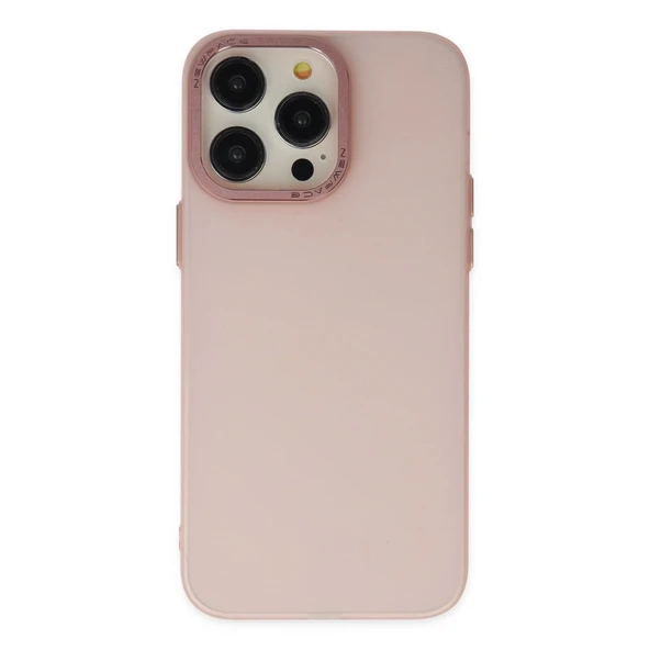 Apple İphone 14 Pro Kılıf Modos Metal Kapak - Pembe ürün görseli 1