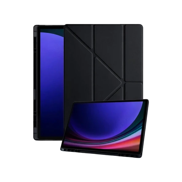 Samsung Galaxy Tab A11 Plus Kalemlikli Mars Tablet Kılıfı - Siyah ürün görseli 1