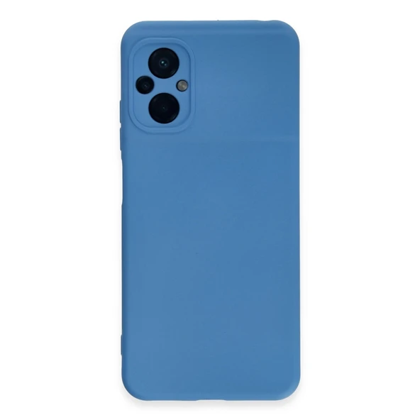 Xiaomi Poco M5 Kılıf Nano İçi Kadife Silikon - Mavi ürün görseli 1