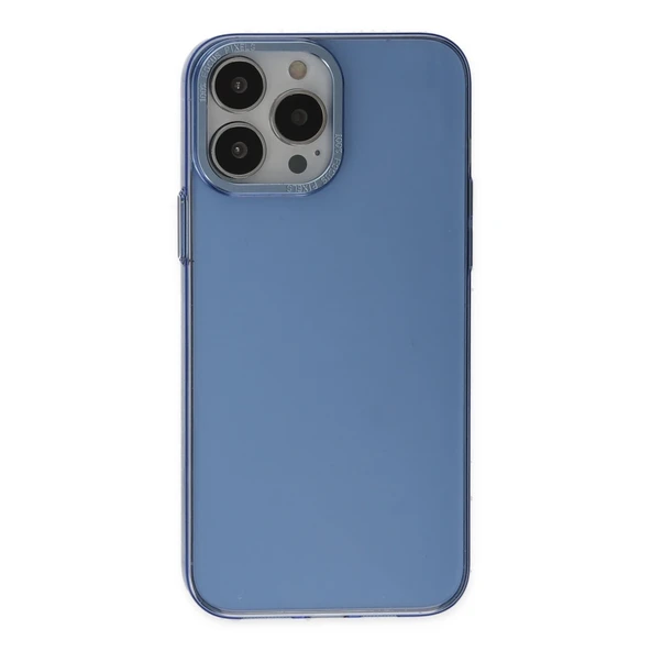 Apple İphone 13 Pro Kılıf Anka Pc Sert Metal Kapak - Mavi ürün görseli 1