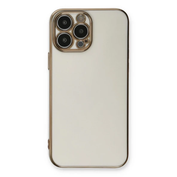 Apple İphone 13 Pro Max Kılıf Volet Silikon - Beyaz - Resim 2