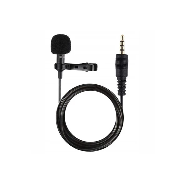 3.5mm Jak 1.5 Metre Double Mikrofon - Siyah ürün görseli 1