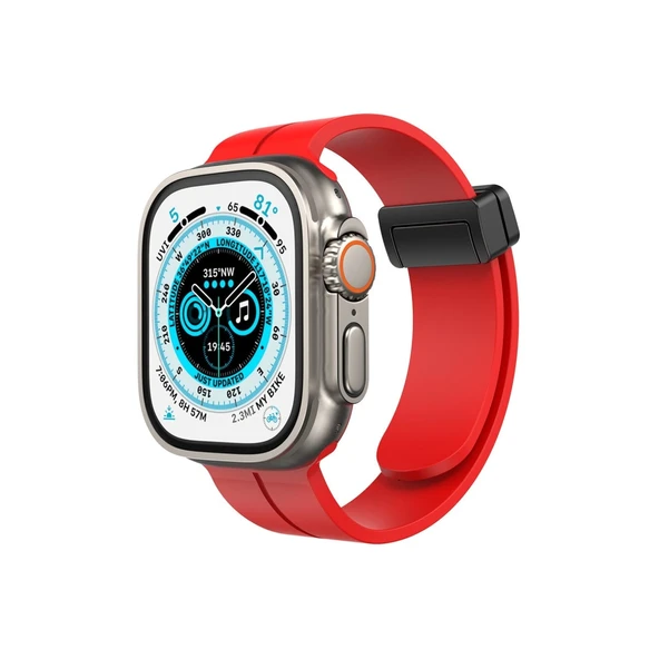 Apple Watch 38mm Kr412 Elegance Stylısh Kordon (saat Değildir) - Kırmızı ürün görseli 1