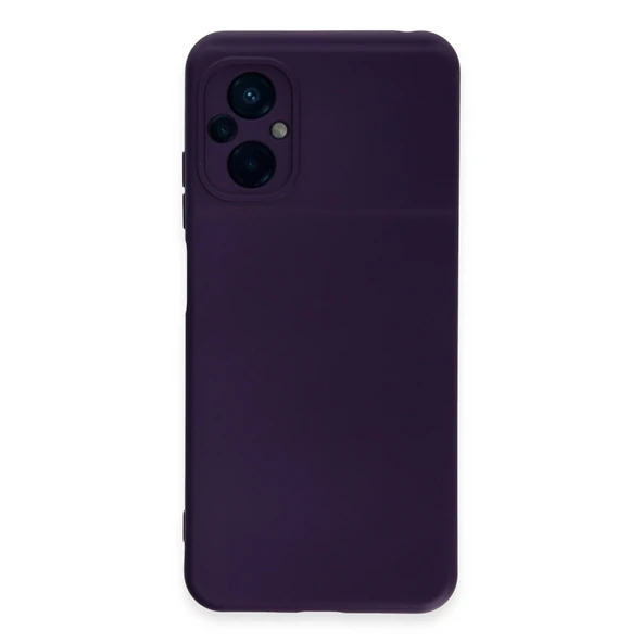 Xiaomi Poco M5 Kılıf Nano İçi Kadife Silikon - Mor ürün görseli 1