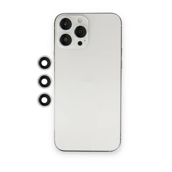 Apple İphone 12 Pro Shine Kamera Lens - Gümüş ürün görseli 1