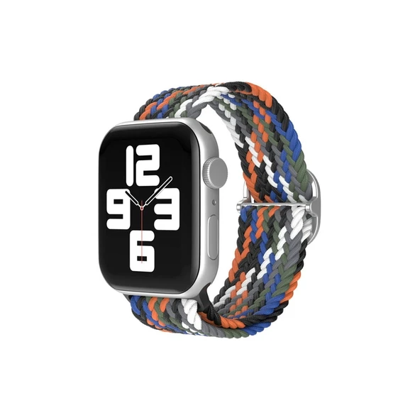 Watch 22mm  Kordon - Gri-turuncu ürün görseli 1