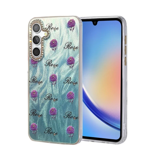 Samsung Galaxy A34 5g Kılıf Blade Aynalı Desenli Kapak - Desen 9 ürün görseli 1