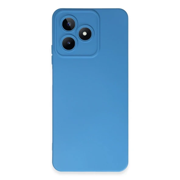 Realme C53 Kılıf Nano İçi Kadife Silikon - Mavi ürün görseli 1