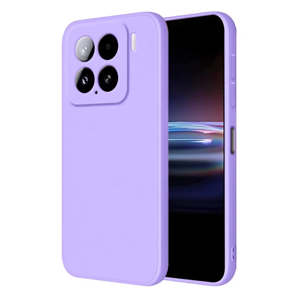Xiaomi Mi 15 Kılıf Nano İçi Kadife Silikon - Lila ürün görseli 1