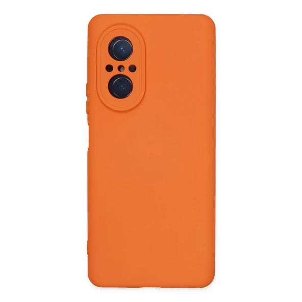 Huawei Nova 9 Se Kılıf Nano İçi Kadife Silikon - Turuncu ürün görseli 1