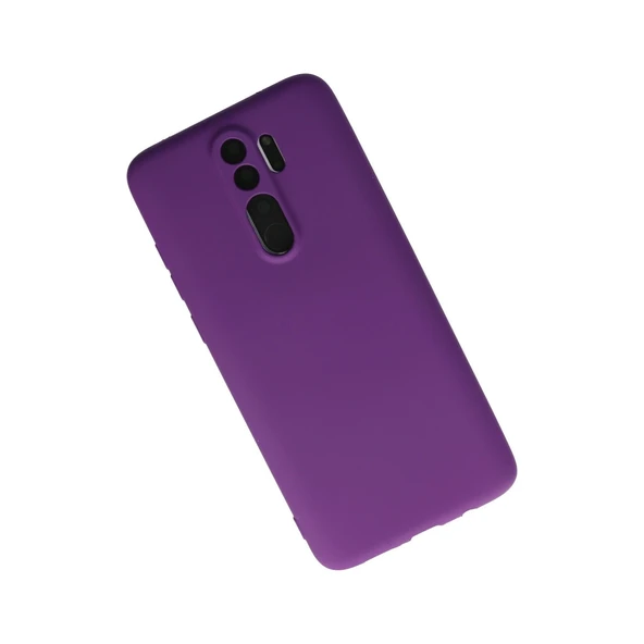 Xiaomi Redmi Note 8 Pro Kılıf First Silikon - Mor - Resim 3
