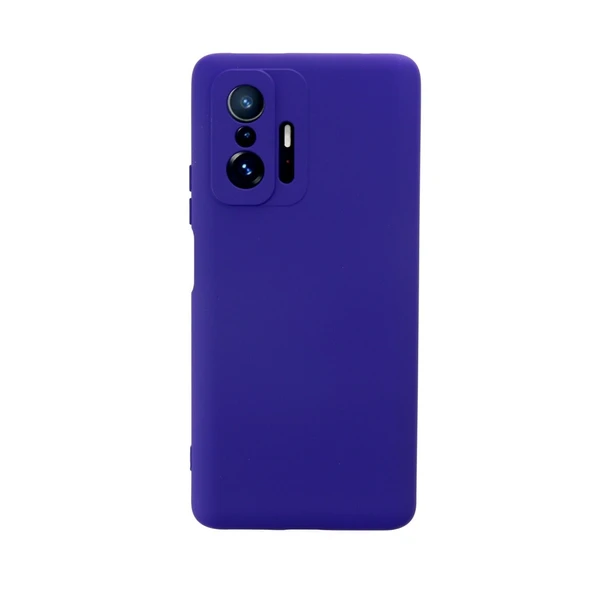 Xiaomi Mi 11t Pro Kılıf Nano İçi Kadife Silikon - Mor ürün görseli 1