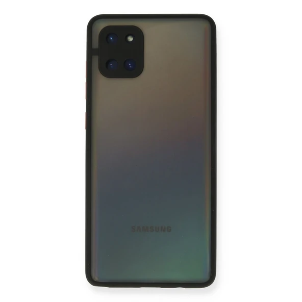 Samsung Galaxy A81 / Note 10 Lite Kılıf Montreal Silikon Kapak - Siyah ürün görseli 1