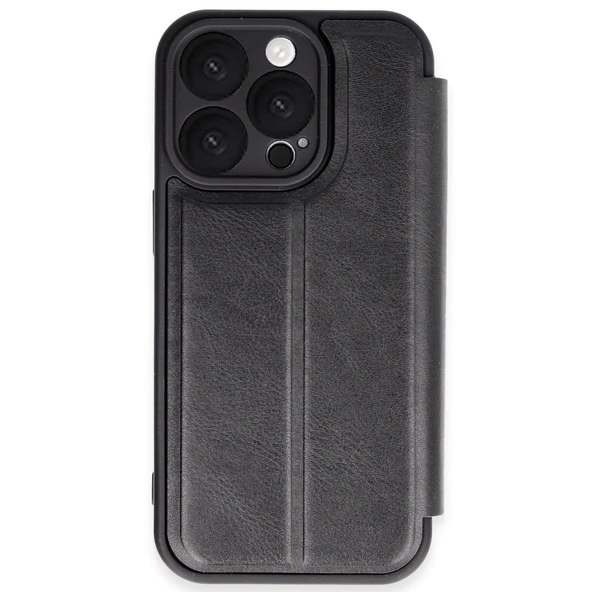 Apple İphone 16 Pro Max Kılıf Flip Cover - Siyah ürün görseli 1