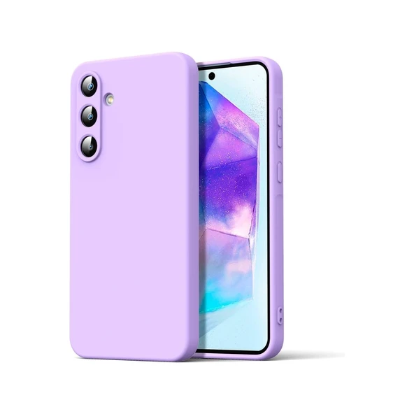 Samsung Galaxy A16 5g Kılıf Nano İçi Kadife Silikon - Lila ürün görseli 1
