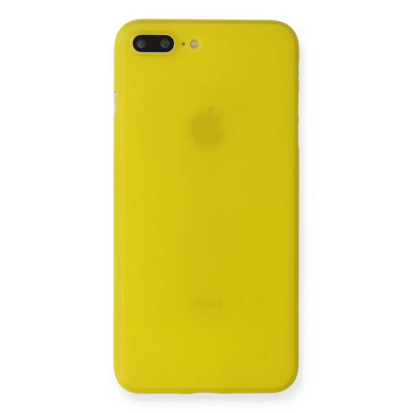 Apple İphone 7 Plus Kılıf Pp Ultra İnce Kapak - Sarı ürün görseli 1
