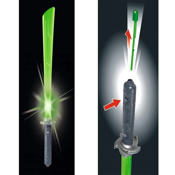 108042238 NEXT NİNJA SWORD AND MASK GREEN - Resim 6