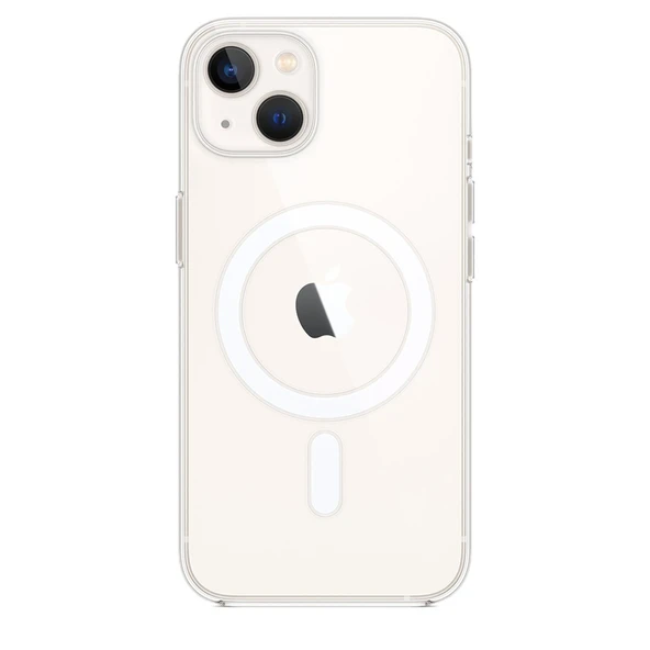 Apple İphone 15 Plus Kılıf Magneticsafe Şeffaf Silikon - Şeffaf - Resim 2