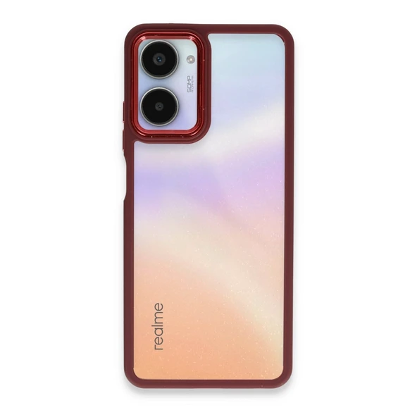 Realme 10 Pro 5g Kılıf Dora Kapak - Kırmızı ürün görseli 1