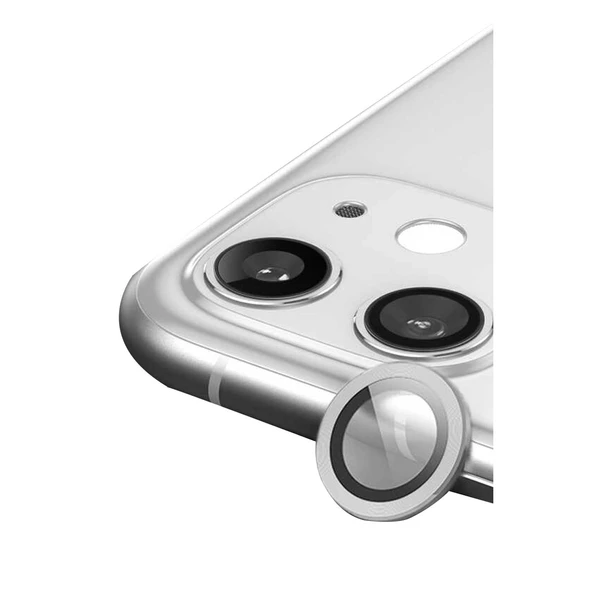 Apple İphone 11 Raze Metal Kamera Lens - Gümüş ürün görseli 1