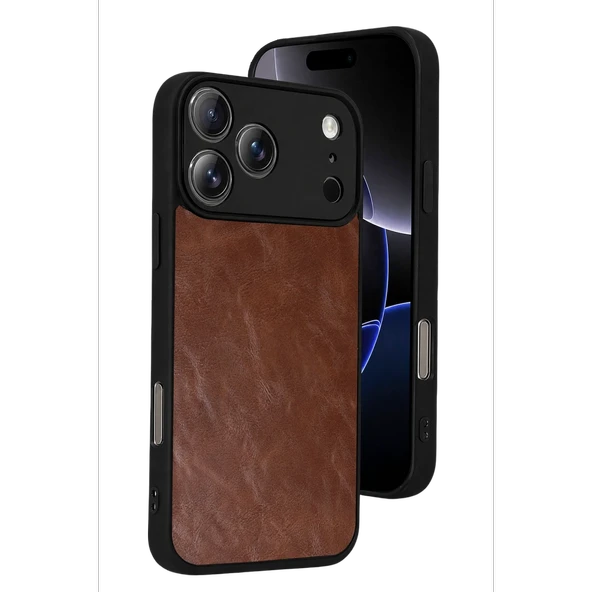 Apple İphone 17 Pro Max Aras Deri Kapak - Taba ürün görseli 1
