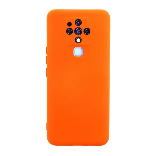Tecno Camon 16 Kılıf Nano İçi Kadife Silikon - Turuncu ürün görseli 1