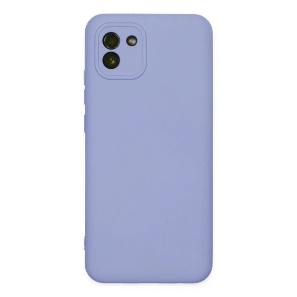 Samsung Galaxy A03 Kılıf Nano İçi Kadife Silikon - Lila ürün görseli 1