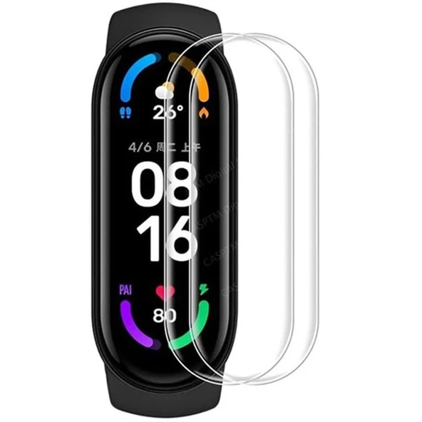 Xiaomi Mi Band 7 Polymer Nano Ekran Koruyucu - Şeffaf ürün görseli 1