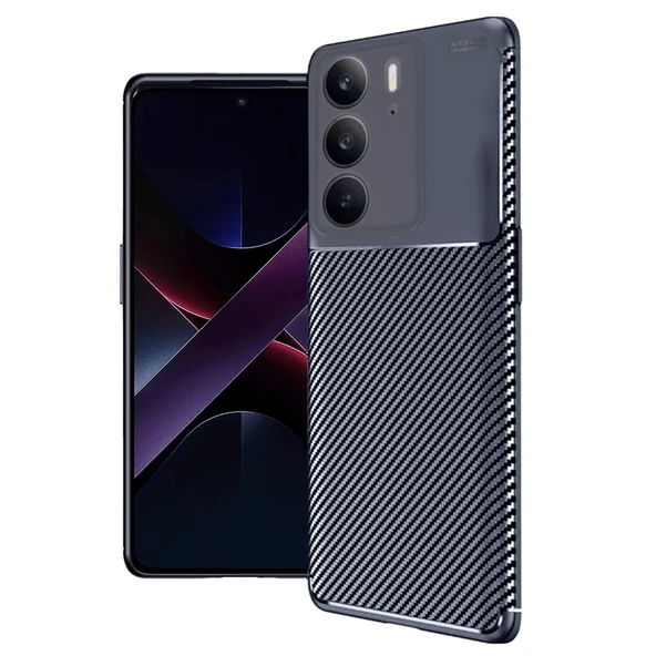Realme C75 4g Auto Focus Karbon Kapak - Lacivert ürün görseli 1