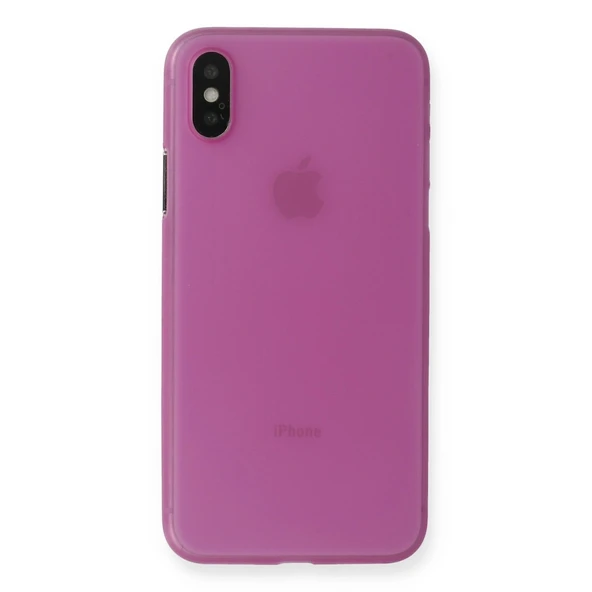 Apple İphone X Kılıf Pp Ultra İnce Kapak - Pembe ürün görseli 1