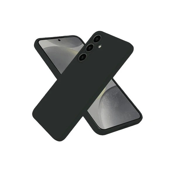 Samsung Galaxy S25 Plus Kılıf Nano İçi Kadife Silikon - Siyah ürün görseli 1